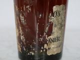 a close up of a wine bottle with a label on it
