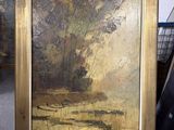 a picture of a painting on a table in a room
