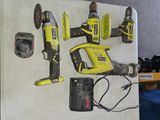 a refrigerator with a bunch of tools on it