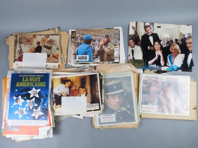 a lot of old movie posters on the wall
