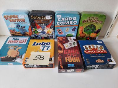a lot of games that are on the table