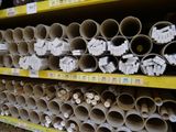 many rolls of toilet paper on the shelves in the store
