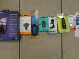 a lot of electronic items that are on the floor