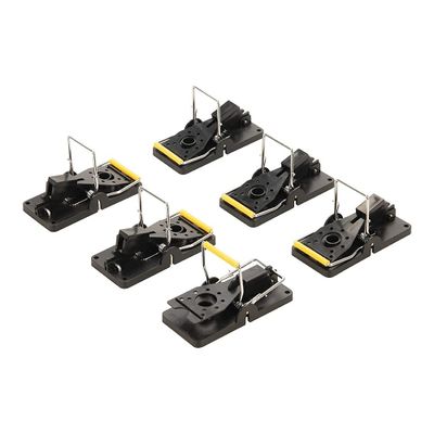 a set of four black and yellow metal clamps on a white background