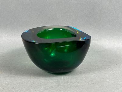 VENISE (Italie). Cendrier / coupe vide-poche en verre teinté…