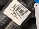 a person holding a cell phone with a barcode on it