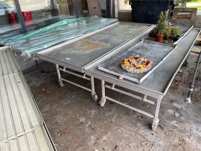 a table that has a cake on it on the table