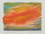 une image représentant un dessin d'un tableau aux couleurs orange et verte