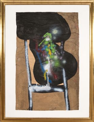 Ladislas Kijno (1921-2012) Les Chaises 1989 Technique mixte …