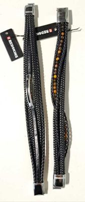 15 / Lot de 2 bracelets en cuir et perles - REDSKINS - …