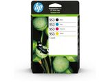 hp 533xl ink cartridges - black, tri - color, 3 pack