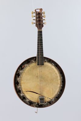 Banjo. Peau percée et manque une pièce de cerclage - Photo 1