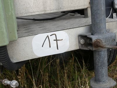 an image of a truck with a number plate on it