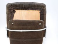 Fauteuil en bois, le dossier rectangulaire, gainé de toile, … (photo 5)