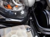 a close up of the engine of a motorcycle
