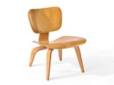 an image of a wooden chair sitting on top of a white floor