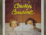 movie poster of a couple in bed under a blanket with the words cousin coussine on it