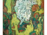 an image of a painting of a vase with flowers in it