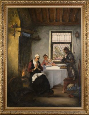 une image d'un tableau représentant deux femmes assises à une table