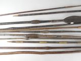a lot of different types of weapons that are on the table