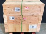 a stack of wooden pallets sitting on top of a pallet