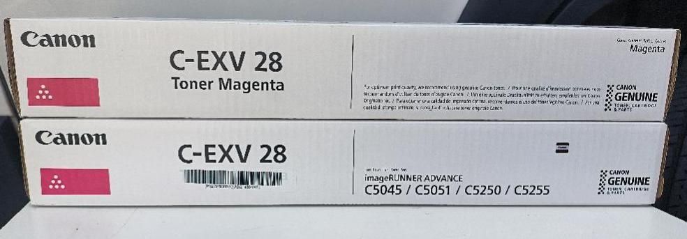 Toner magenta de marque CANON, modèle C-EXV 28, référence 27…