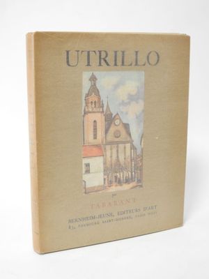 an old book with a picture of a church on the cover