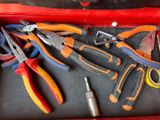 many different types of tools in a red box