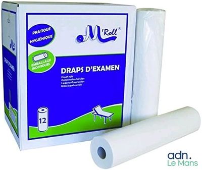draps d ' dexamen roll with box and packaging