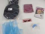 many items that are sitting on a white table