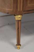Commode demi-lune en bois de placage ouvrant par trois tiroi… (photo 5)