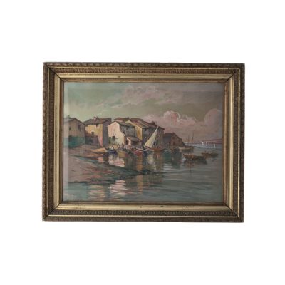 Ecole provençale vers 1900 Martigues