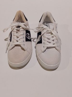 SERGIO TACCHINI - Baskets basses - Toile bicolore blanc et m…