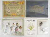 many different types of postcards on display on the wall