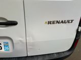the rear end of a white truck with the word renault on it