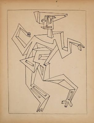 un vieux dessin représentant un homme coiffé d'un chapeau