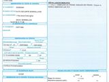 a close up of a document with a barcode on it