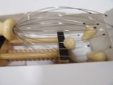 a close up of a musical instrument in a box
