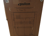 a cardboard box that has a picture of a toilet in it
