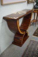 belle console de style Art déco - avec 1 tiroir - bois exoti… (photo 2)
