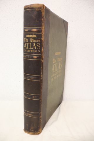 The Times ATLAS & Gazetteer of the World. In folio, rousseurs et ...