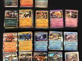 a lot of cards that are sitting on a table