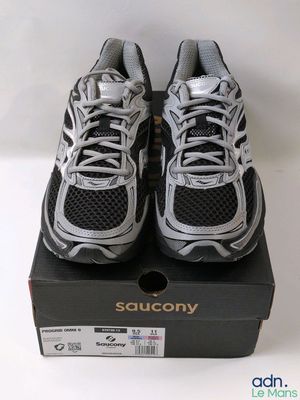 a close up of a pair of shoes on a box