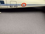 a toy airplane that is sitting on a table