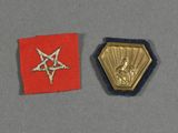 two badges with a star and a star of david on them