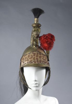 Casque de Dragon modèle 1856. Bombe et garnitures en laiton.…