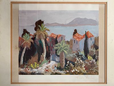 Henri PERTUS (1908-1988) Paysage de bord de mer - Photo 1