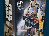 a box with a lego star wars action figure on it