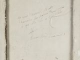 an old picture of a piece of paper with writing on it