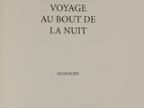 the front cover of the book voyage au bout de la nuff
